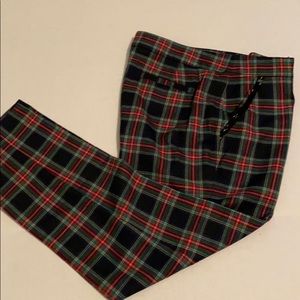 Vineyard Vines cocktail plaid pants capris size 6